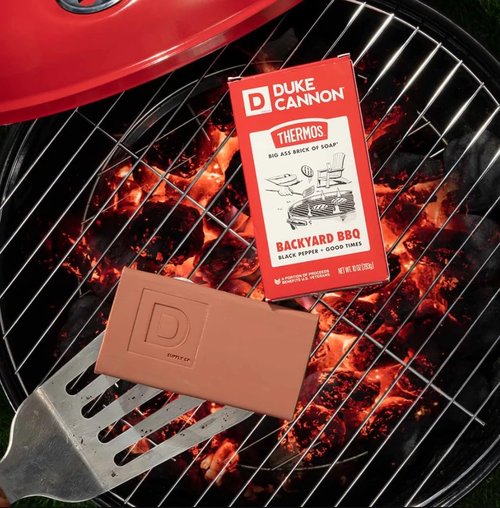 Duke Cannon Big Brick Bar Soap - Backyard BBQ Scent | Extra Large 10 oz for Men