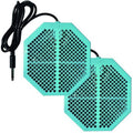 Cell Spa 2 Pack CS-900 Twice Powerful 6.5" x 5.5" Ion Detox Foot Bath Arrays Flat Dual Coil Stainless Steel Aqua Ionic Cleanse Array Compatible With Most 1/4" Plug Type Detox Machines