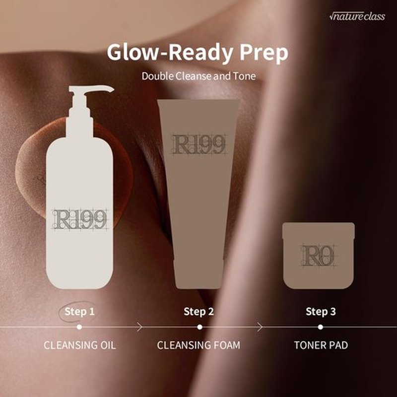NATURECLASS R199 Rice Cleansing Oil Face Cleanser Korean Skincare Makeup Remover Oil Cleanser for Face Blackhead Remover Pore Control Double Cleansing Sensitive Skin 6.76 fl oz