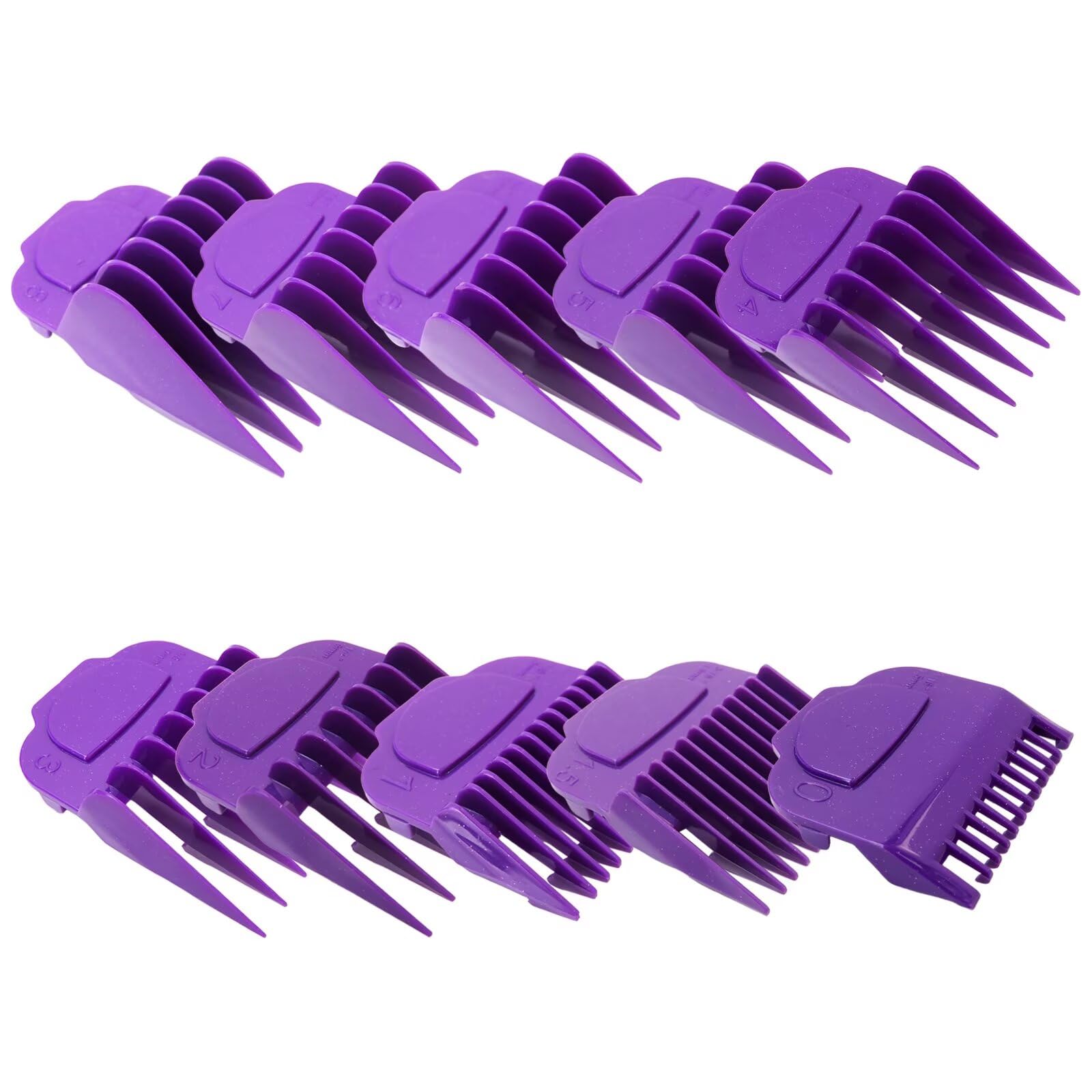 WELURE for Andis Clipper Guards 10-Pack - Magnetic Guide Combs for Master/MBA/MC-2/PM-1/PM-5 Models