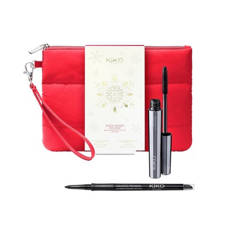 KIKO Milano|Now-Kissed Holiday Skiglam Black Duo Eyes Gift Set|Eyes Gift Set: volumising and lengthening mascara and eyeliner pencil