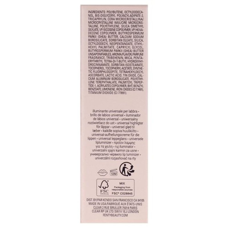 Gloss Bomb Universal Lip Luminizer - 10 Champ Stamp Fantasy by Fenty Beauty for Women - 0.3 oz Lip Gloss