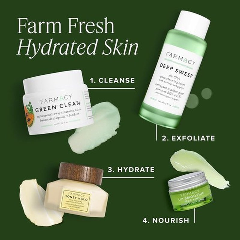Farmacy Green Clean Makeup Remover Balm - Waterproof Oil Cleanser for Face | Hydrates & Softens Skin with Super Greens (12ml)