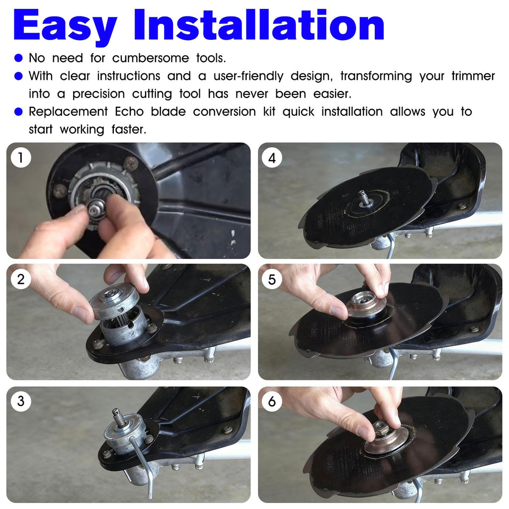 BZTT Weed Trimmer Blade Conversion Kit Replacement Echo Brush Blade Conversion Kit Fits for Echo SRM 225 Blade Adapter SRM-225i SRM-210 SRM-266 SRM-280 SRM-280S SRM-280T SRM-2620 SRM-2620T