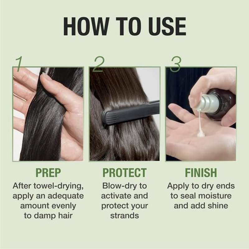 JUST AS I AM Hair Milk (4.39 fl oz) – Amino Acid Complex Heat Styling Care for Smooth, Soft, and Manageable Hair Finish
