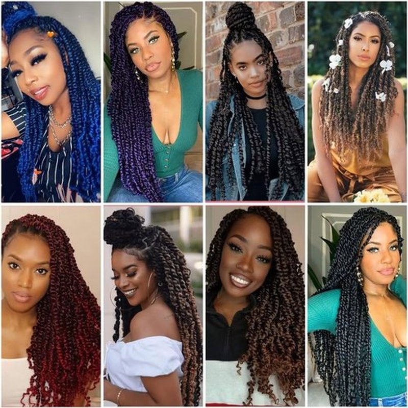 14inch Purple Water Wave Crochet Hair 6 Packs Ombre Passion Twists Crochet Hair Extensions, Synthetic Crochet Hair, Bohemian Locs Braiding Hair(14inch T1B/Purple#)