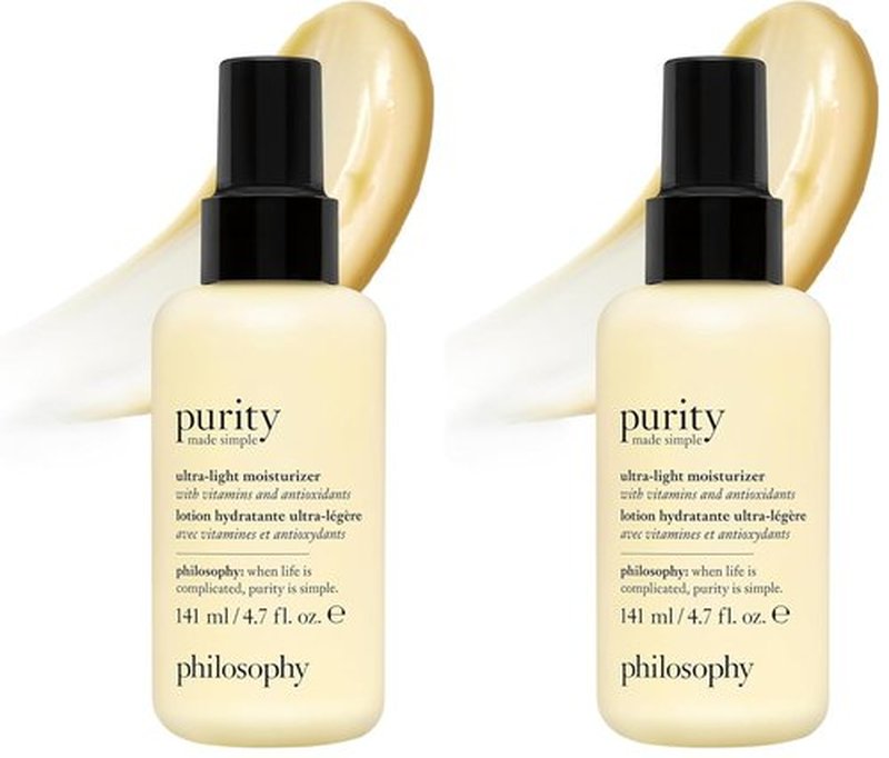 Philosophy Purity Made Simple Pore Face Moisturizer - Ultra-Light Hydration with Vitamins C & E, Green Tea, Meadowfoam Seed Oil & Chia Seed Oil