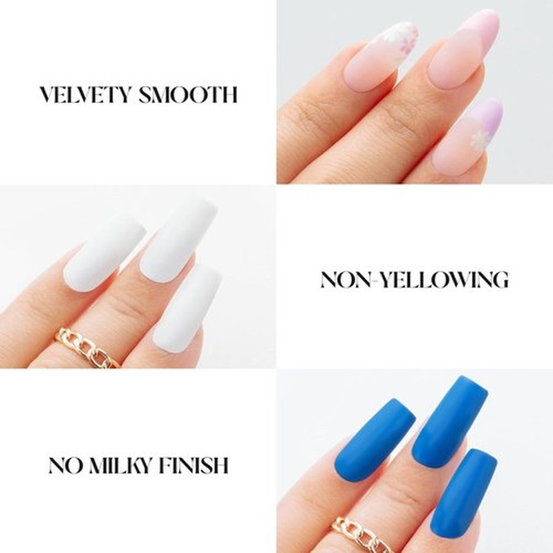 APRÉS Non-Wipe Matte Top Gel Coat - 15ml | Soak Off Gel Nail Polish for a Flawless Matte Finish