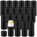 Teenyyou 20 Pcs 2oz Empty Paperboard Deodorant Containers Kraft Cardboard Deodorant Tubes Push-up Lip Balm Tubes Solid Perfume Container Lotion Sticks Jars for DIY Homemade Cosmetic Samples,Black