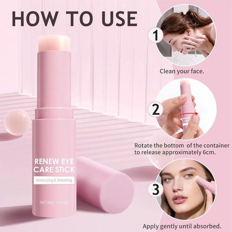 Regine Switzerland Caffeine Eye Balm Stick - Hydrating Anti-Aging Treatment for Dark Circles & Puffiness | 0.35oz/10g