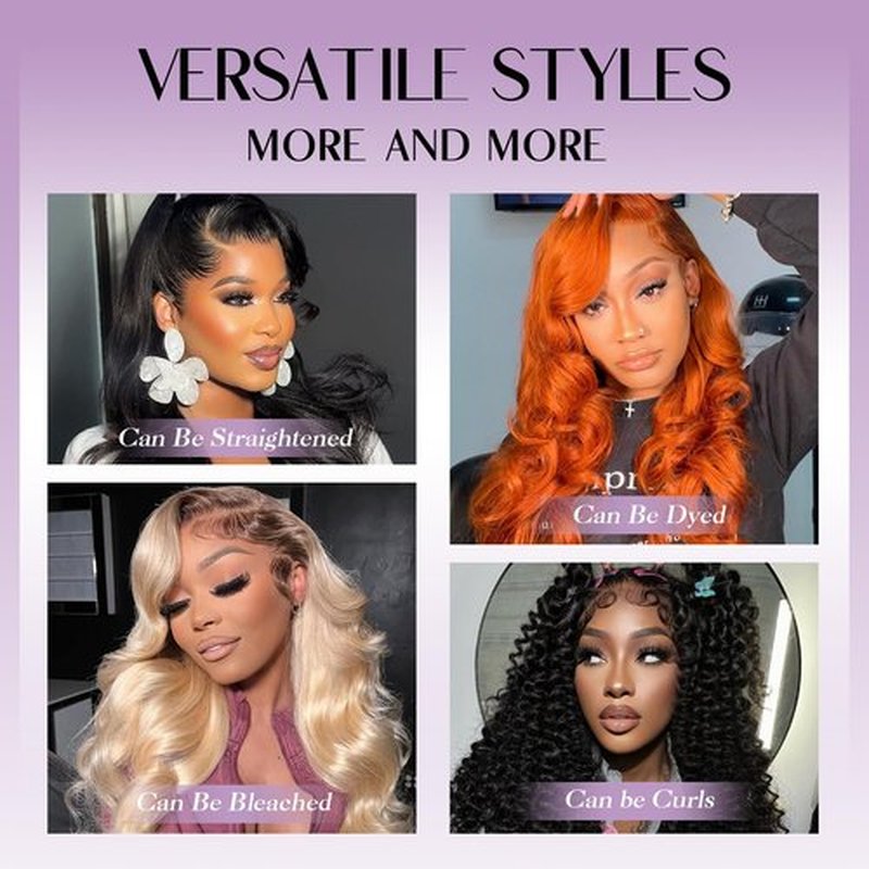 Jexazr Body Wave Wigs Human Hair 13x6 Real Frontal Wig 200 Density HD Transparent Lace Front Wigs Human Hair Pre-Plucked Can Last 6-9 Months Tangle-Free Natural Black for Women 20Inch