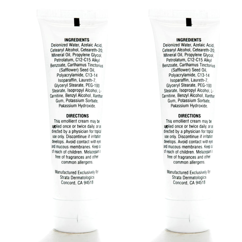 Ecological Formulas Strata Melazepam Emollient Cream For Pimples, Blackheads, Flare-ups, Redness And Other Unsightly Conditions. Convenient, 1.76 Ounce (Pack of 2)