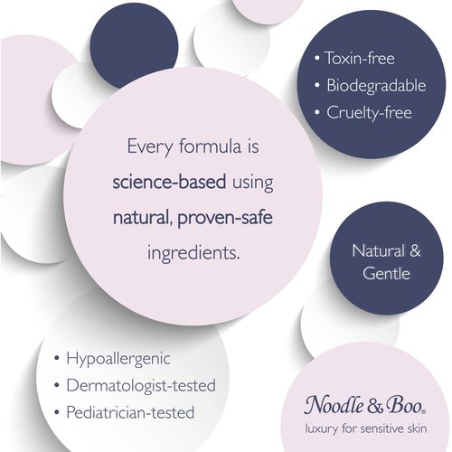 Noodle & Boo Baby Balm for Face and Body, Hypoallergenic and Natural Baby Skin Care with Organic Calendula for Sensitive Skin, Pediatrician and Dermatologist-Tested, Crème Douce, 3.4 Oz
