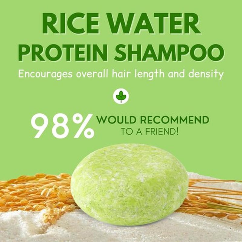 Skiennix Ginger Rosemary & Rice Water Shampoo Bar Pack of 3 - Promotes Hair Growth & Thickening | Sulfate-Free, pH Balanced for All Hair Types