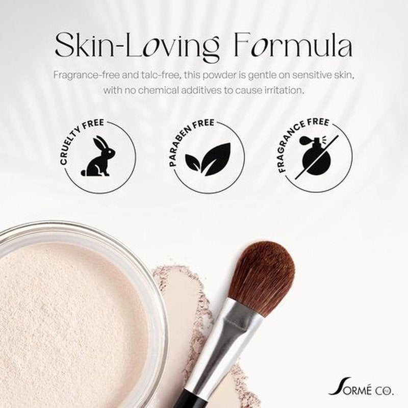 Sorme Treatment Cosmetics Mineral Secret Light Reflecting Powder - Hypoallergenic Matte Setting Powder with SPF15