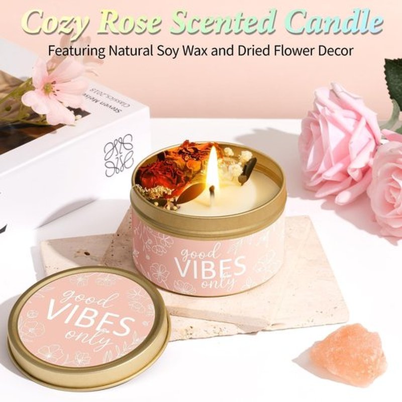 Spa Gifts for Women Bath Gift Set, Rose Relaxing Spa Gift Baskets Home Bath Set Self Care Kit Care Package Thank You Birthday Easter Gifts Basket for Women Her Mom Sister Friends Teen Girls Wife
