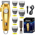 KEMEI Mens Hair Clipper Cord Cordless Clippers Hair Trimmer Beard Professional Haircut Kit for Men Rechargeable LED Display & Corded Rechargeable Grooming Kit KM-1986PRO