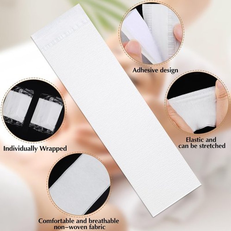150 PCS Disposable Hairband for Women, Non-woven Fabric Spa Headband for Makeup, Travel, Securing Hair during Facial