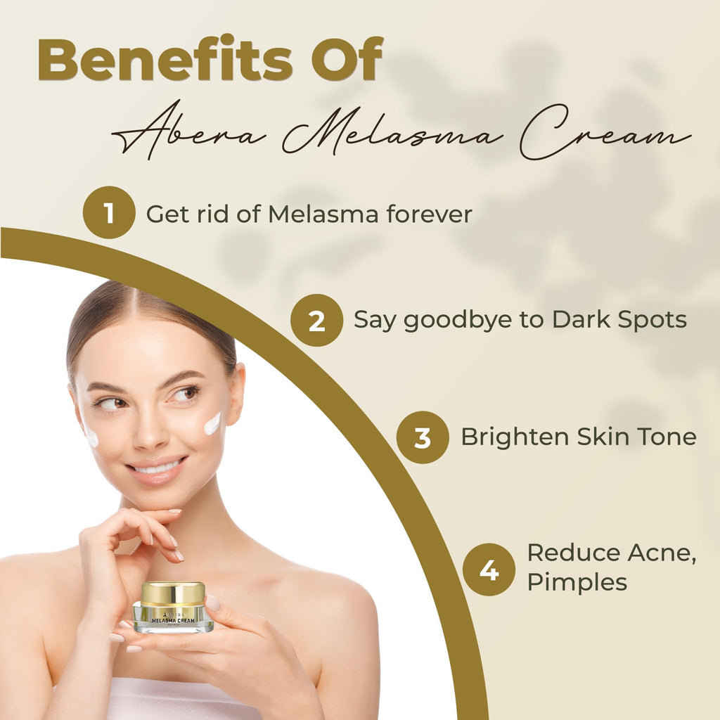 ABERA Melasma Cream, Dark Spot Corrector - Melasma, Freckle, Sun Spot, Age Spot Remover Advanced Formula for Women and Men (3 Boxes)