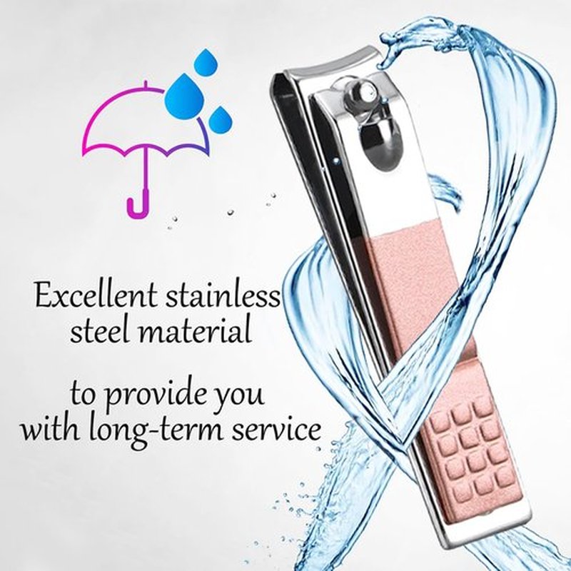 18 PCS Stainless Steel Nail Clipper Cutter Fingernails Toenail Clipper Cutter Set Black Sliver Rose Gold Men Women Travel Party Favor