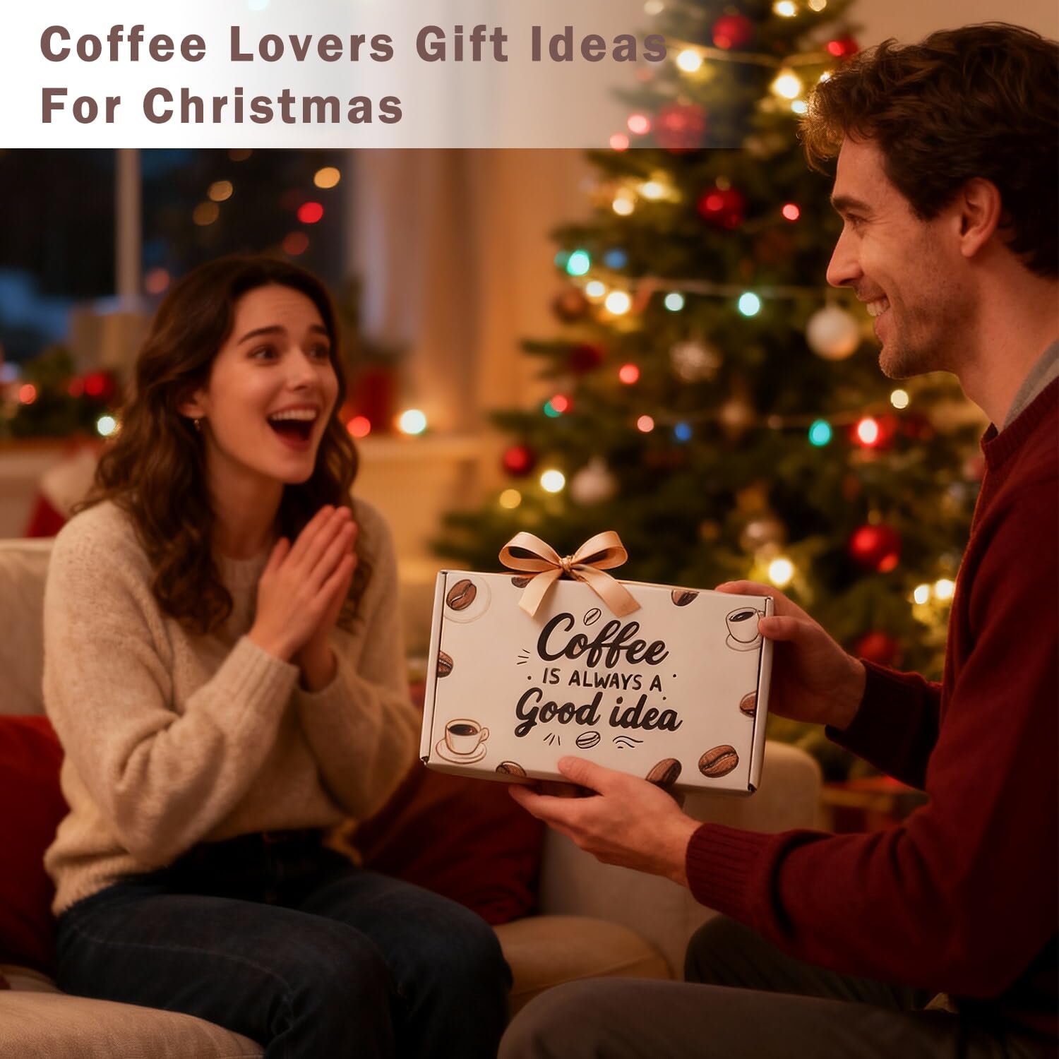 Ithmahco Coffee Lover Gifts for Women Men - Includes Mug Spoon Rest Holder Candle Socks Sticky Notes Set, Coffee Gift Basket for Birthday Mothers Day Galentines Valentines Day Christmas Gift Ideas
