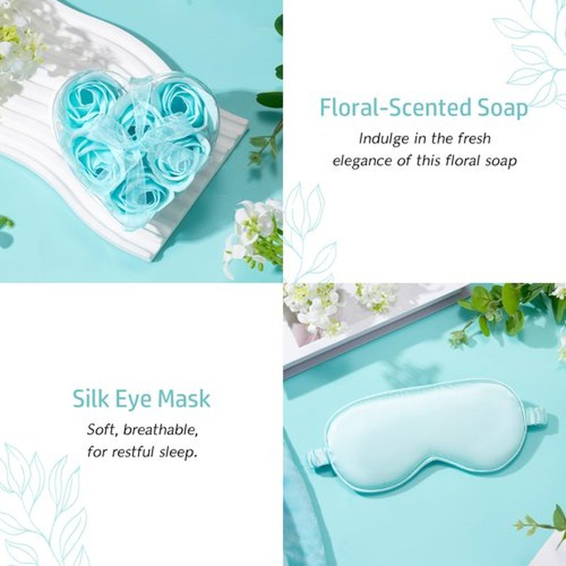 Birthday Gifts for Women, Christmas Self Care Gifts Get Well Soon Gifts Basket, Ocean Relaxing Spa Gifts Care Package w/Luxury Flannel Blanket, Unique for Mom Her Friend Sister