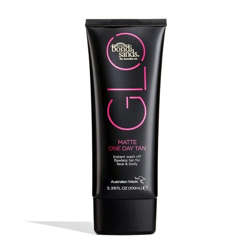 Bondi Sands GLO Matte One Day Tan - Flawless Bronze Finish for Face & Body | Water & Transfer Resistant | 100 ml/3.38 Oz
