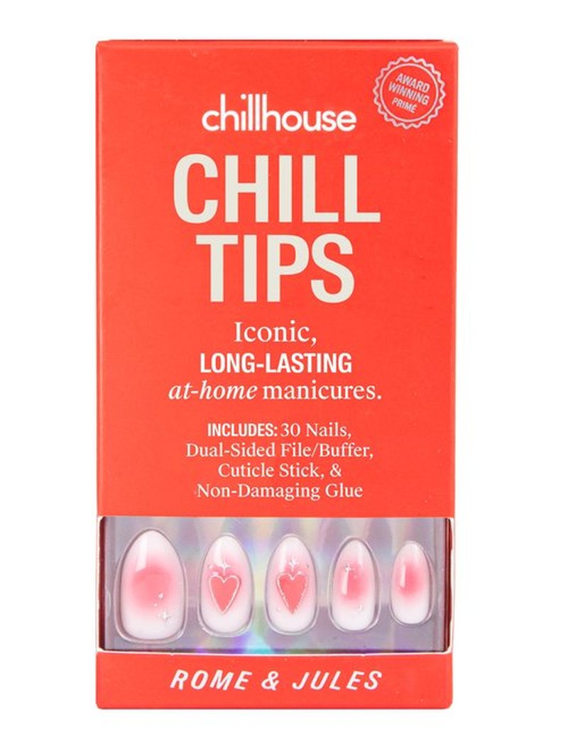 Chillhouse - Chill Tips, Press on Nails Kit - Rome & Jules (Oval) - 30 Nail Shapes & Sizes - Up to 2 Weeks of Wear - Customizable Fit - Reusable - Latina Founded & Women Owned - Beauty & Self Care