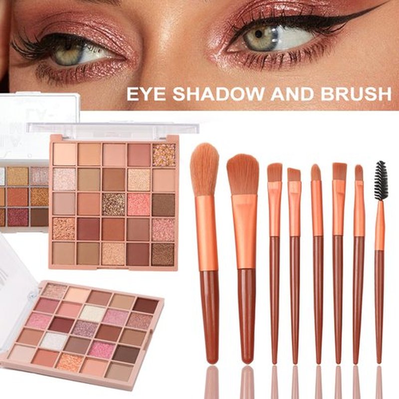KARUIZI Makeup Gift Set, 25 Color Eyeshadow Palette, Concealer, Foundation, Mascara, Brushes