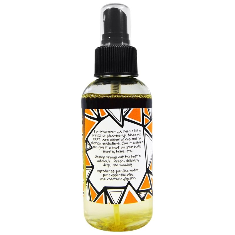 Zum Mist | Patchouli Orange Room and Body Spray - 4 Fl Oz for Invigorating Aromatherapy
