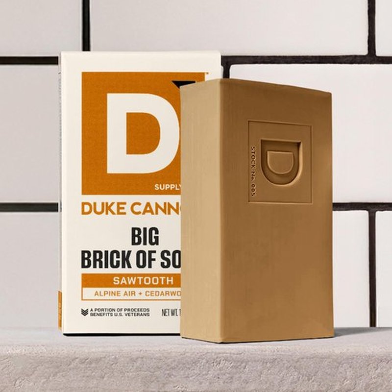 Duke Cannon Supply Co. Extra Large Bar Soap Bundle - Men's Natural Bar Soap with Masculine Scents - American-made soap - All Skin Types -Big Brick of Soap - 6 Pack - Sawtooth,10 oz (6 Pack)