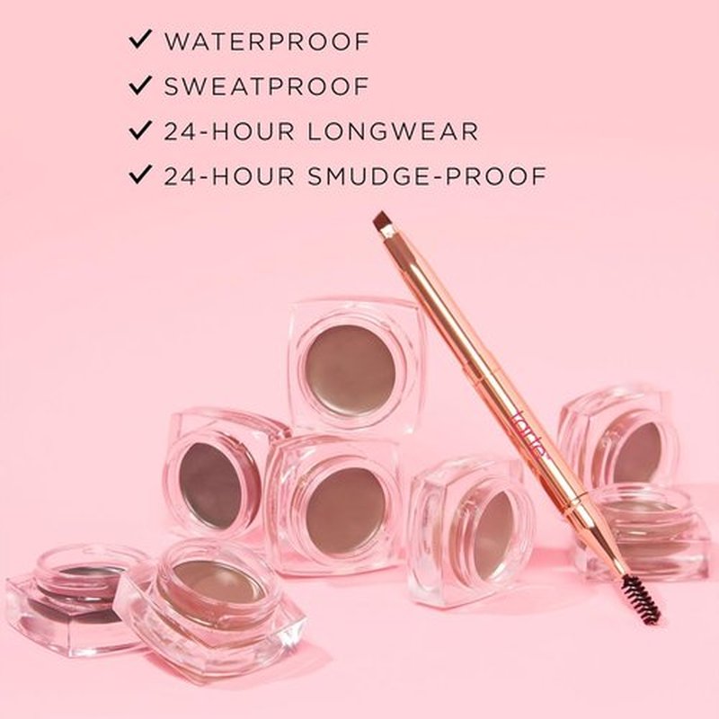 Tarte Big Ego Frameworker Brow Pomade - Creamy, Pigmented Eyebrow Gel for Sculpting & Filling | Waterproof, Vegan, Longwear