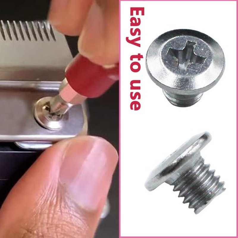 M5 Phillips Chamfering Screws fit Wahl Electric Hair Clipper Blade Screws 808 Blade Accessories Hair Cutter for Wahl 8148 Electric Hair Clipper Head（2Pcs） (4 Pcs)