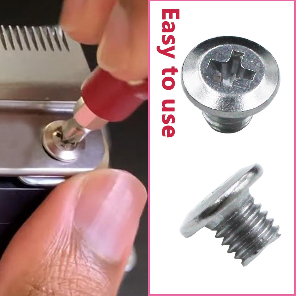 M5 Phillips Chamfering Screws fit Wahl Electric Hair Clipper Blade Screws 808 Blade Accessories Hair Cutter for Wahl 8148 Electric Hair Clipper Head (4 Pcs Gold)
