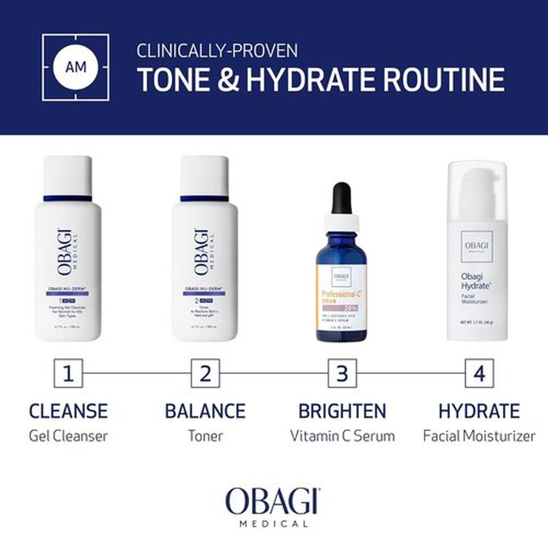 Obagi Medical Hyperpigmentation Travel-Sized Bundle - Brighten Dark Spots, Balance pH & Hydrate Skin