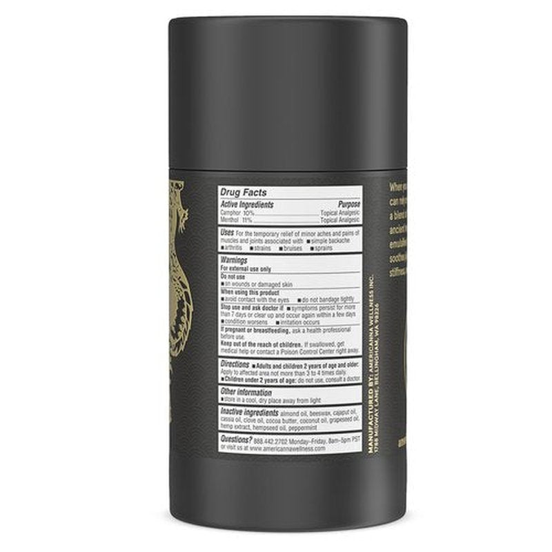 Americanna Wellness Dragon Balm 3.4oz Roll-Up EXTRA Black