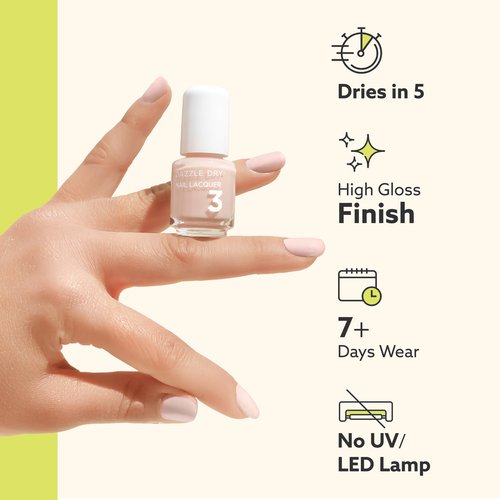 Dazzle Dry Complete Starter Mini Kit | Step 1 - Nail Prep, Step 2 - Base Coat, Step 4 - Top Coat, Transform - Ridge Filler & Revive - Polish & Top Coat Thinner.