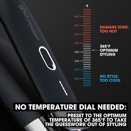 GHD Unplugged Styler - Cordless Flat Iron for Effortless Styling Anywhere
