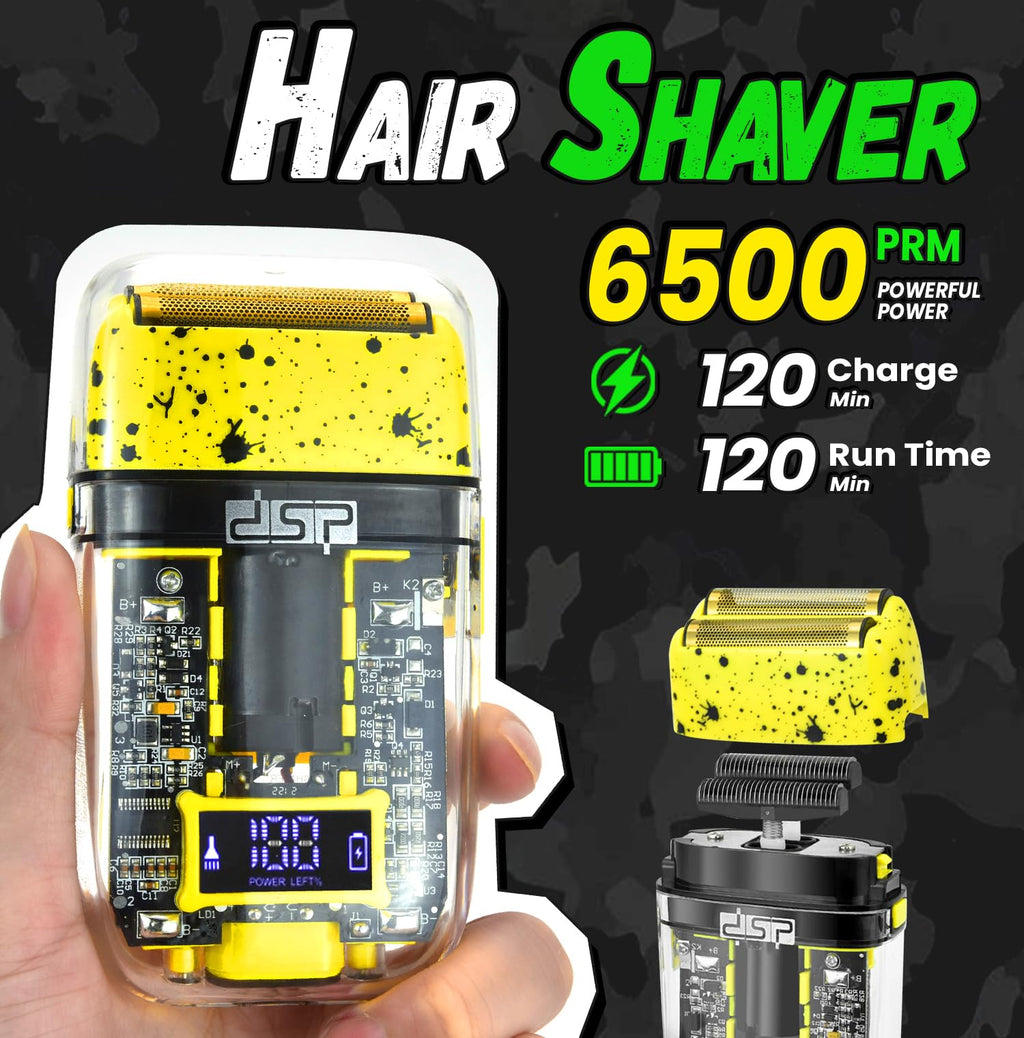 DSP 3-in-1 Hair Clipper Trimmer Shaver Kit, Cordless Rechargeable with Case