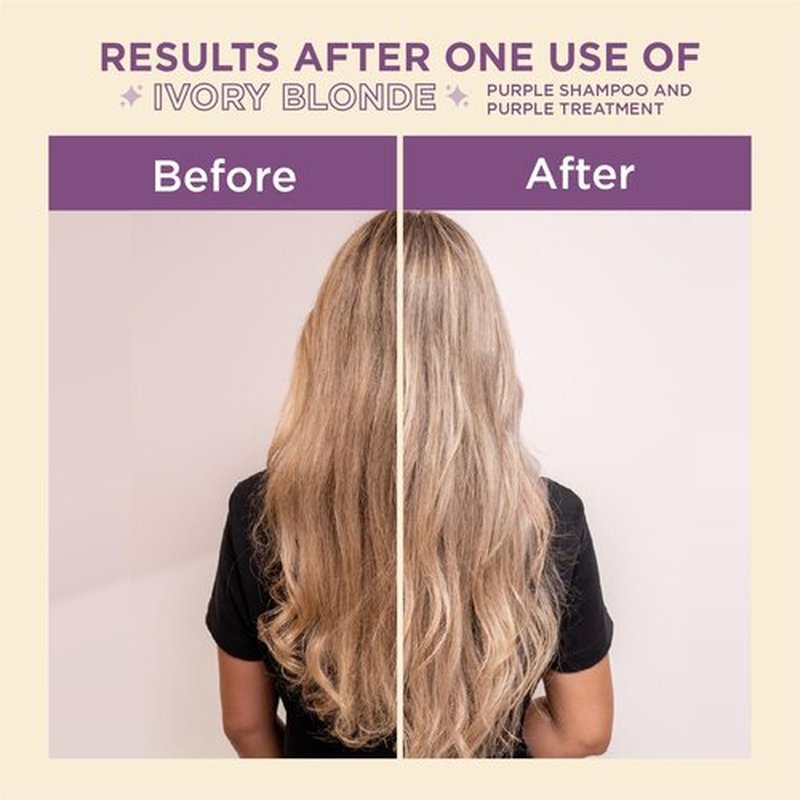 Rubio Marfil Purple Toning Hair Mask - Eliminates Brassiness & Neutralizes Yellow Tones | 11.8 Fl Oz