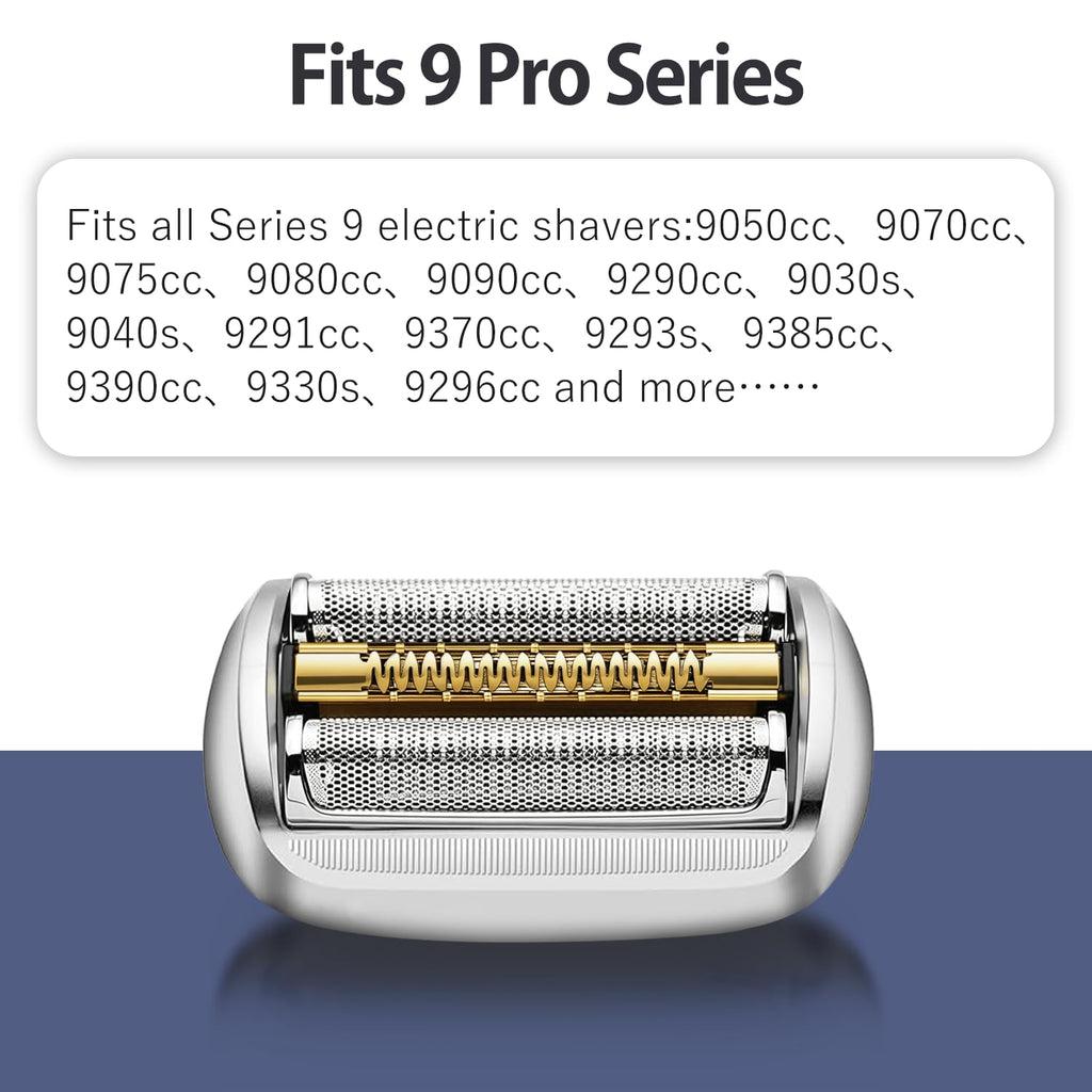 94M Series 9 Electric Shaver Replacement Head Compatible with S9, for All Series 9 & Series 9 Pro Electric Razors 9290cc, 9291cc, 9370cc, 9293s, 9385cc, 9390cc, 9330s, 9296cc, 9260s