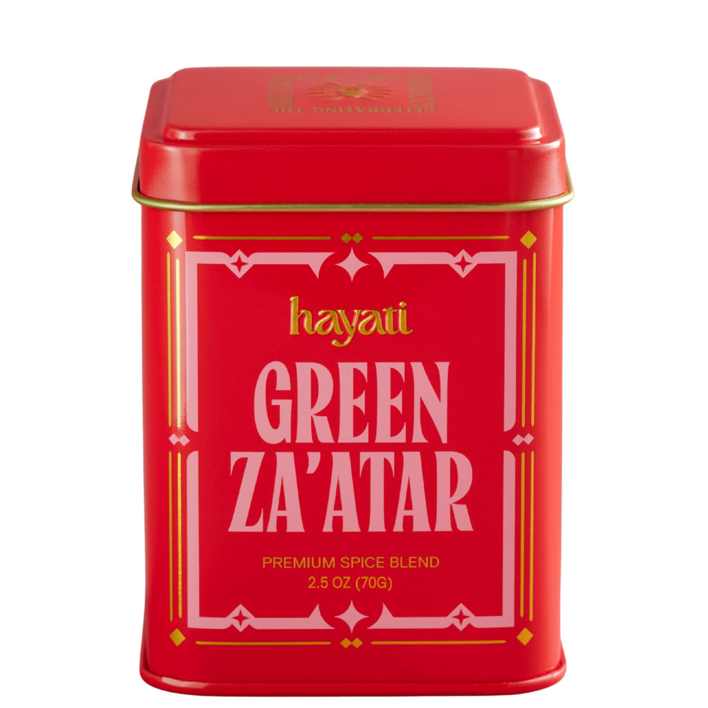 Hayati Palestinian Za’atar (2.5oz Tin) – Premium Thyme, Sesame & Sumac Spice Blend – Authentic Middle Eastern Seasoning for Bread, Eggs, Chicken & Salads