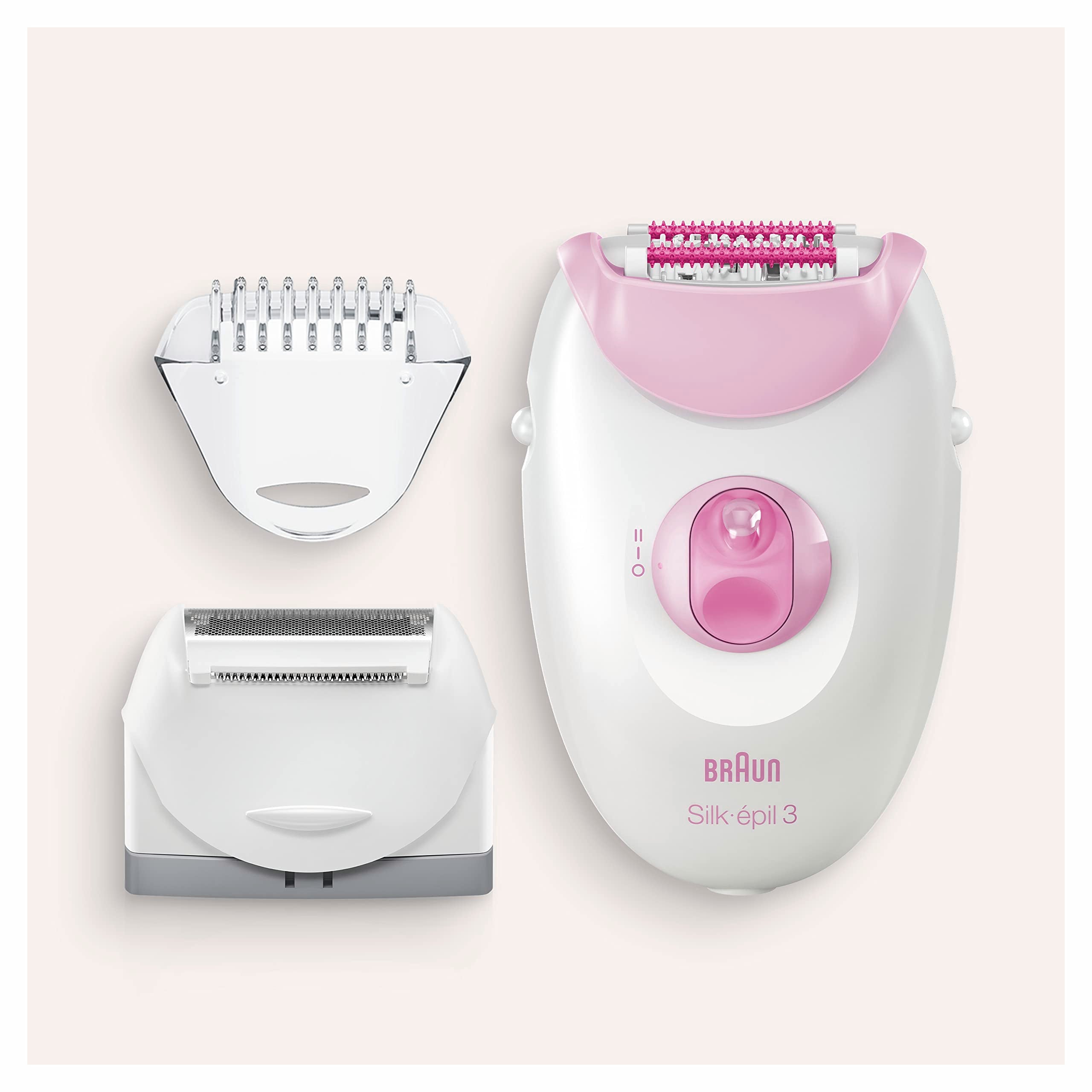 Braun Silk Epil 3 Epilator - Dual Voltage 110-220 Volts - Legs & Body (3270) (Free LiteFuze 110 Volt Plug)