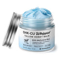 HealthyDerm Copper Peptides GHK-Cu Beef Tallow for Skin: Blue Balm with Methylene Blue, Manuka Honey & Vitamin E – Natural Face and Body Moisturizer for Mature, Dry & Sensitive Skin – 2oz