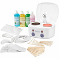 Satin Smooth Professional Dual Wax Warmer Kit - Hair Removal System with Hard & Soft Wax Accessories, Pre & Post-Wax Care Supplies, Spa Waxing Kit for Face and Body