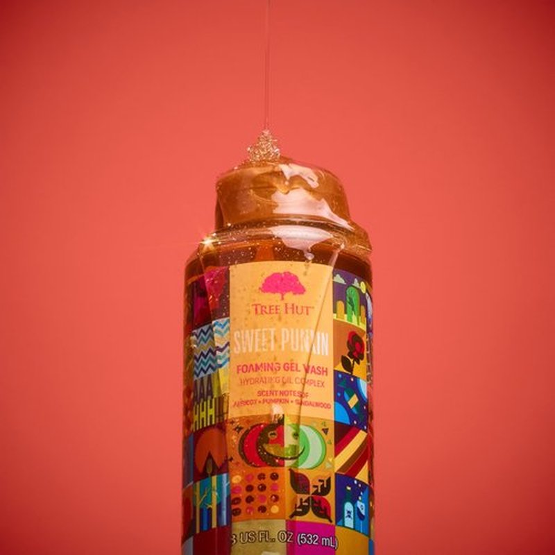 Tree Hut Sweet Pumpkin Wash, Gently Cleanses and Leaves Skin Looking Fresh and Radiant, Body Wash, Fall Limited Edition Scent, 18 Fl Oz
