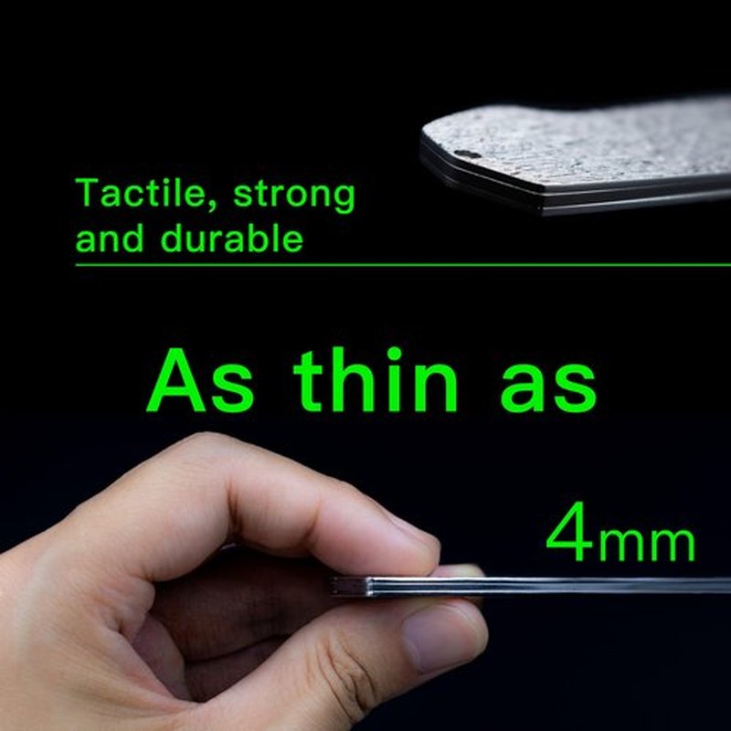 Dolmifapro Folding Pocket Comb for Men Hair Comb Stainless Steel Mustache Comb Wood Grain Design