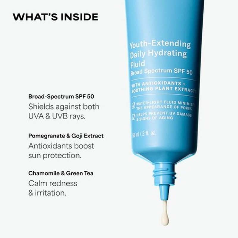 Paula's Choice RESIST Daily Hydrating Fluid - SPF 50 Face Moisturizer for Oily Skin | Chamomile & Vitamin E, Fragrance-Free, TSA Friendly