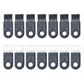 Clipper Cleaner and Razor Cleaning Brush, 10 Pack Durable Shaver Cleaning Brushes with Nylon Bristles for Hair Clippers, Trimmers, Keyboards, Portable Anti-Slip Design (Black,White)