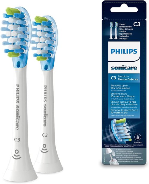 Philips Sonicare Sonic Toothbrush Heads - AdaptiveClean Technology, 2 Pack in White (Model HX9042/17)